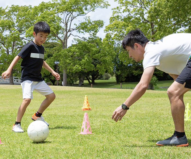 公園で運動